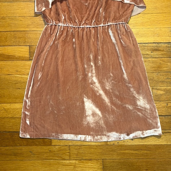 Alice + Olivia The Alexis Velvet Mini Dress in Rust, size 2 - Picture 5 of 11